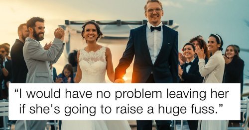 Teen doesn't want to wear dress to destination wedding; dad says she can stay home.