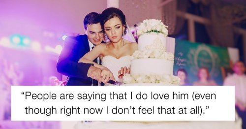 Woman asks for advice after husband pulls 'insane' cake stunt at wedding.