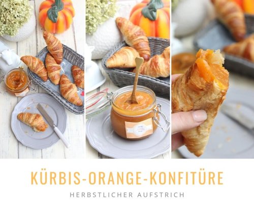 Dieses Rezept für Kürbis-Orangen-Konfitüre ist perfekt für den Herbst! Mit frischem Kürbis könnt Ihr