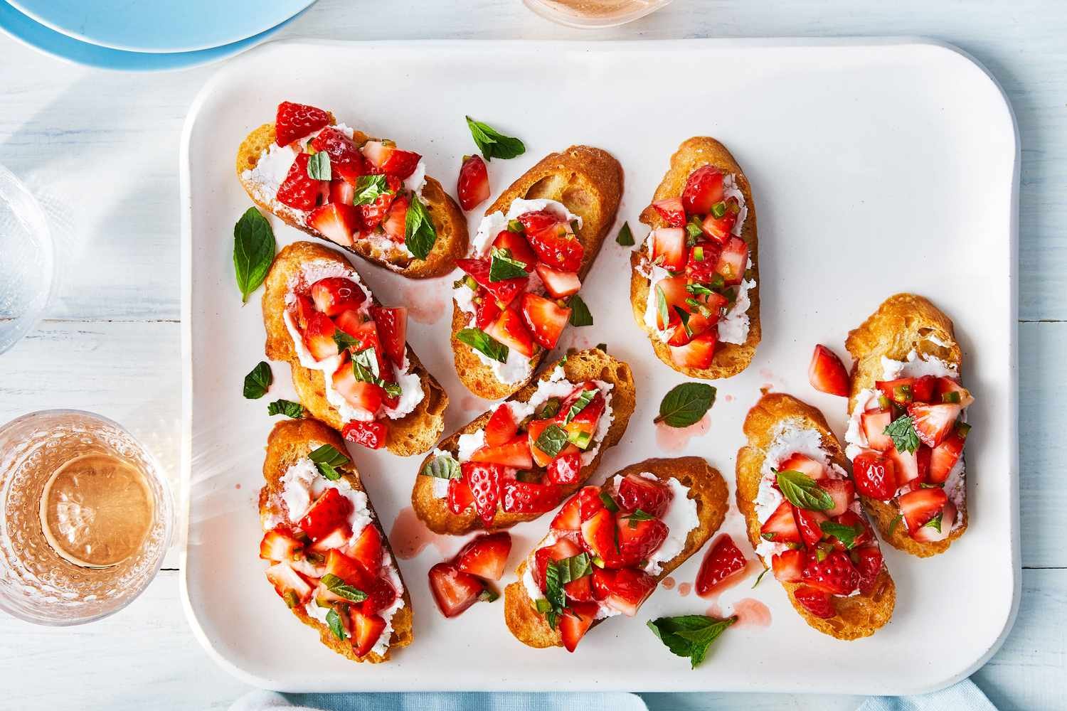 Spicy Strawberry-Goat Cheese Crostini