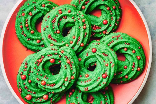 Butter Cookie Wreaths