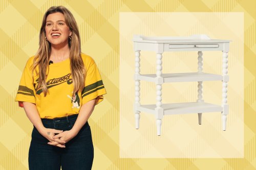 This Darling Kelly Clarkson End Table Has Tons Of Storage And Vintage Character—And It’s 71% Off
