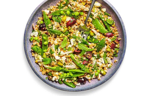 Speedy Grain Salad With Sugar Snap Peas