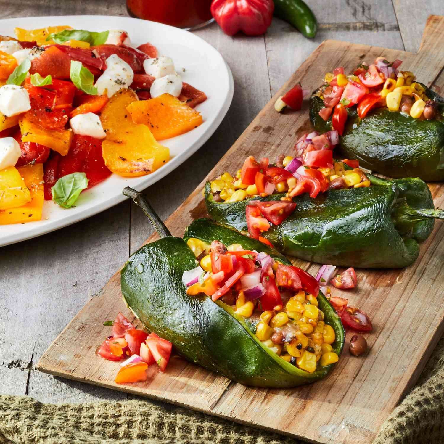 Grilled Stuffed Poblano Peppers Recipe