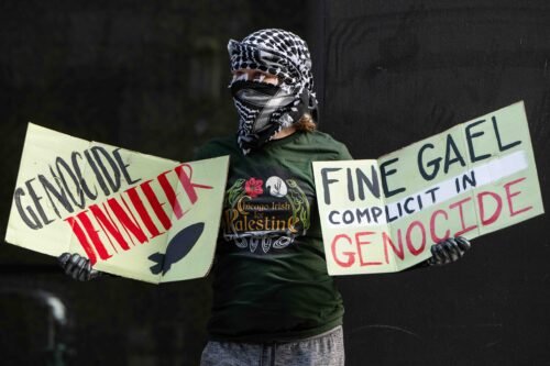 Chicago Irish Protest for Palestine