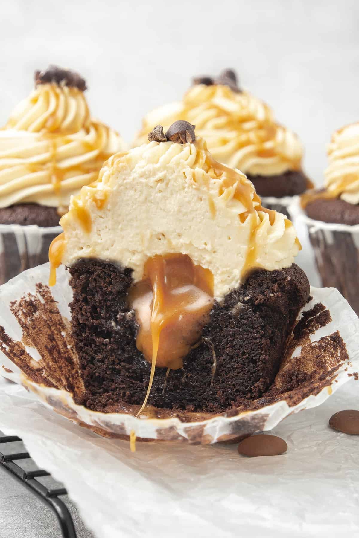 Chocolate Caramel Cupcakes