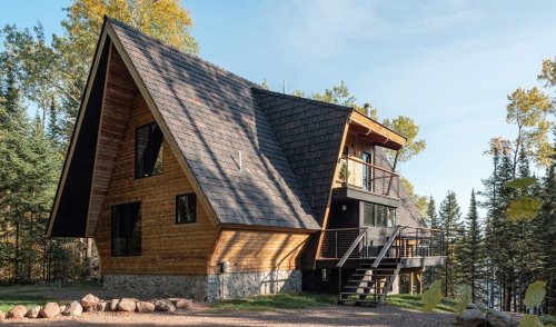 Designer and Lifestyle Blogger Completes Renovation of Chalet-Style Cabin on Minnesota Lake