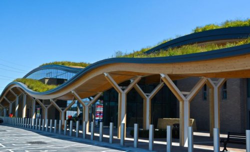 New Motorway Services Crowned by Innovative Wildflower Roof
