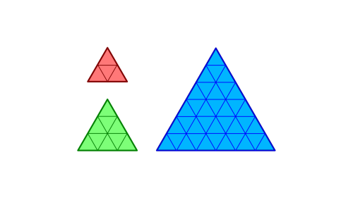 Hemmes mathematische Rätsel: Können Sie die drei Dreiecke zu einem neuen zusammensetzen?