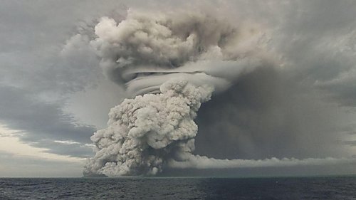 Geophysik: Tonga-Explosionswelle umrundete Erde mehrfach