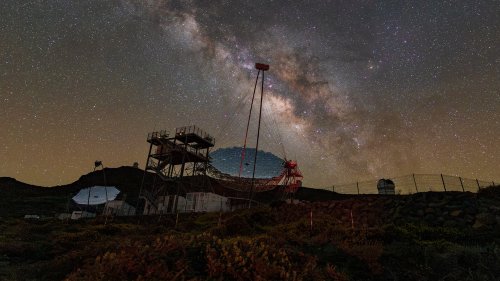 Milchstraße über dem Roque-de-los-Muchachos-Observatorium
