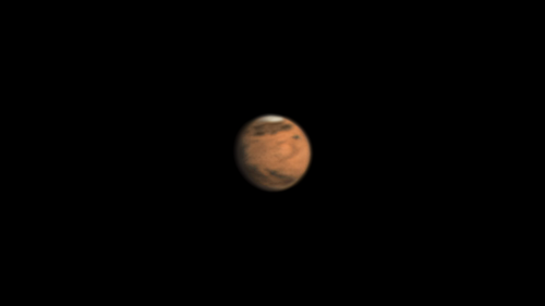 Sehr kleiner Mars am 31. Mai 2023