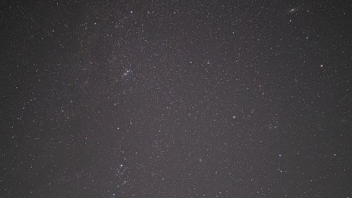 Milchstraße, Andromedagalaxie und Plejaden