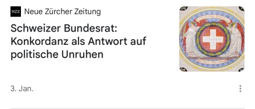 Konkordanzdemokratie als Alternative zu Koalitionsverträgen & Minderheitsregierungen