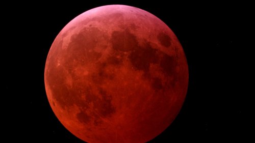 Totale Mondfinsternis 14. März 2025 von Mexiko