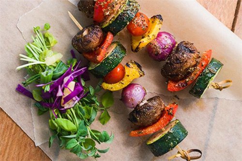 Grilled vegetable kebabs | Mayo Clinic Diet