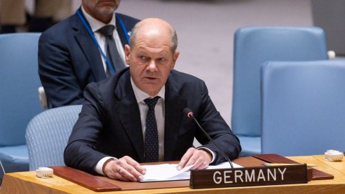 Olaf Scholz bei den Vereinten Nationen: Erst eine Rede ins Nichts, dann wird der Kanzler deutlich