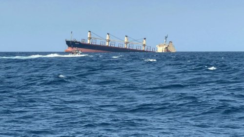 Von Huthis beschossener Frachter gesunken 