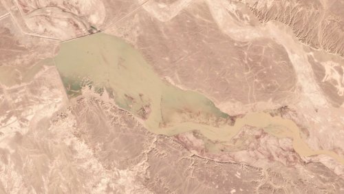Satellitenbild der Woche: Hier streiten Afghanistan und Iran ums Wasser