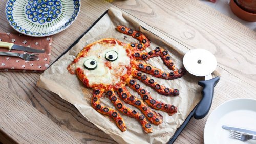 Rezeptideen für Kinder: Der knusprige Arm der Oktopus-Pizza