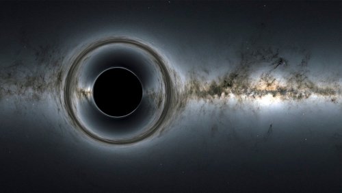 Mit Gravitationslinsen: Forschende entdecken riesiges schwarzes Loch
