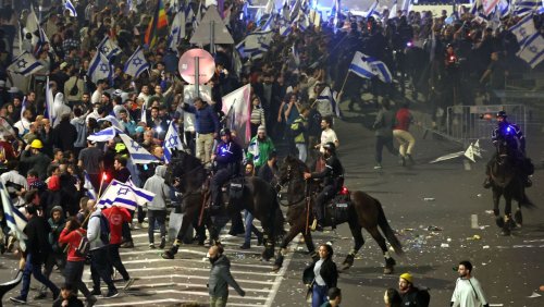 Proteste in Israel: Wasserwerfer und Reiterstaffeln gegen Demonstranten – Armee in Alarmbereitschaft