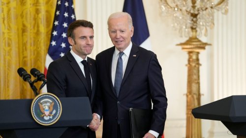 Staatsbesuch in den USA: Biden verteidigt Subventionsgesetz gegen Kritik von Macron
