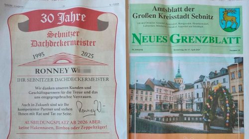   
  Rassistische Anzeige in Sachsen sorgt für Empörung 