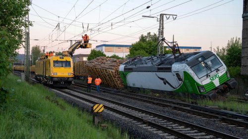 Vollsperrung wegen entgleisten Güterzugs in Hessen 
