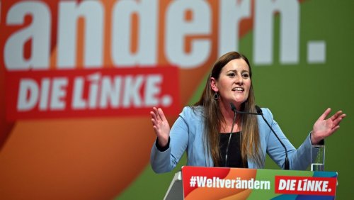 Janine Wissler mit absoluter Mehrheit als Linken-Chefin wiedergewählt