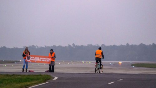 Nach Flughafenblockade: Scholz und Merz üben scharfe Kritik an Klimaaktivisten