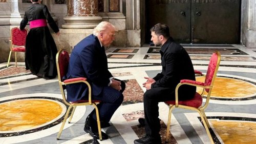 Trump und Selenskyj im Petersdom: Eine fast zärtliche Szene