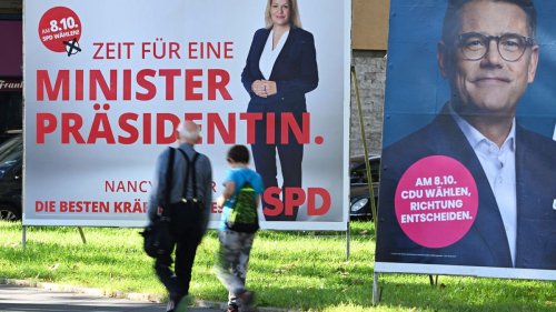 SPIEGEL-Umfrage zur Hessen-Wahl: CDU stabil vorn, SPD sackt ab