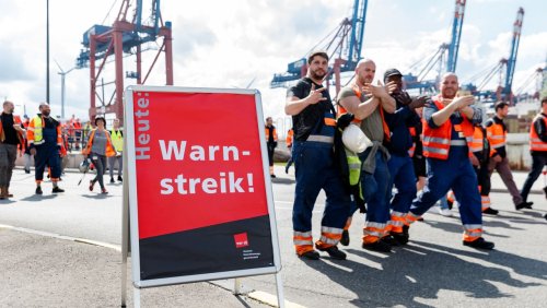 Tarifkonflikt: Ver.di ruft zu 24-Stunden-Streik in deutschen Seehäfen auf