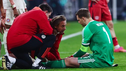 Manuel Neuer muss erneut mit dem Training aussetzen 