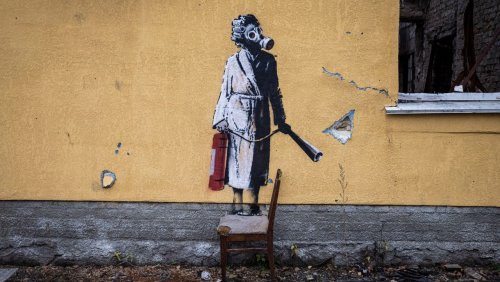 Ukraine: Kriminelle versuchen, Banksy-Bild zu stehlen