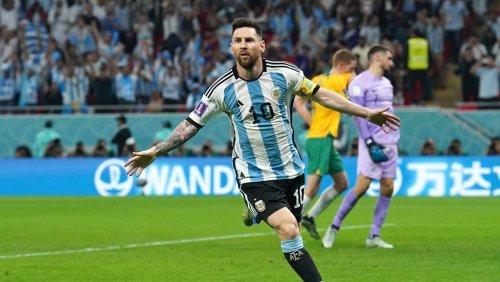 2:1 gegen Australien: Messi feiert Tor-Premiere und Argentinien das Viertelfinale