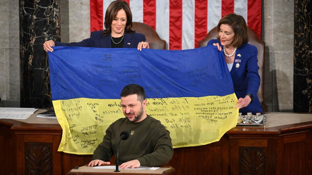 Präsident Selenskyj vor dem US-Kongress: »Die Ukraine wird sich niemals ergeben«