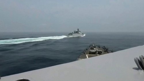 Meerenge vor Taiwan: Chinesisches Kriegsschiff bremst US-Zerstörer aus