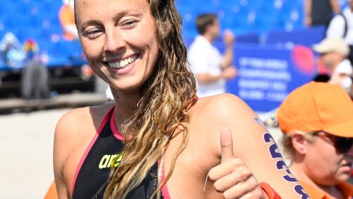 Schwimm-WM in Budapest: Nach Fotofinish – Leonie Beck gewinnt im Freiwasser Silber