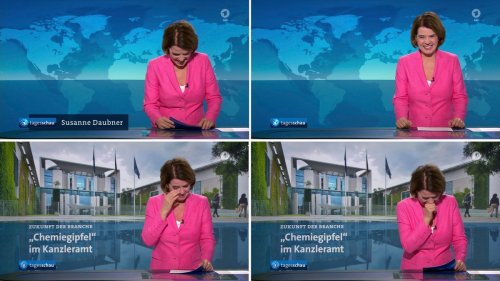 »Oh je, ich bin schon auf Sendung«: So erklärt »Tagesschau«-Sprecherin Susanne Daubner ihren Lachanfall