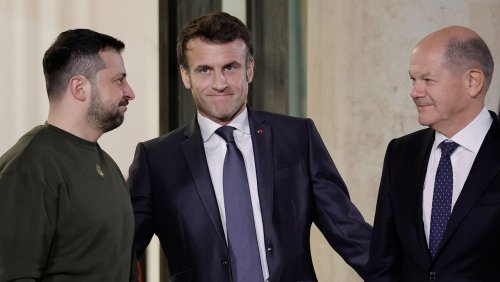 Selenskyj trifft Macron und Scholz: »Unterstützung bis zum Sieg«