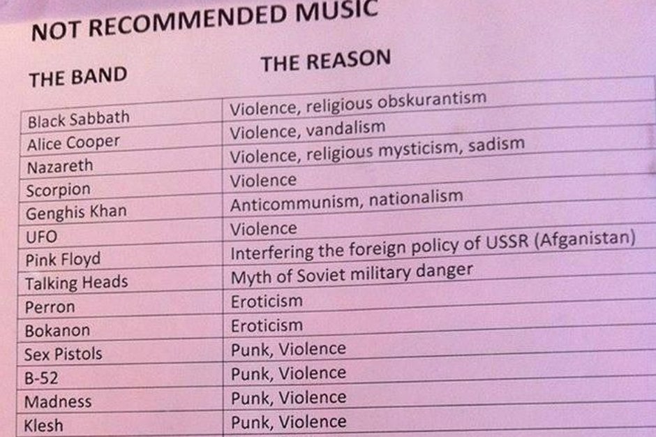 The Soviet Union Banned These Bands in 1985