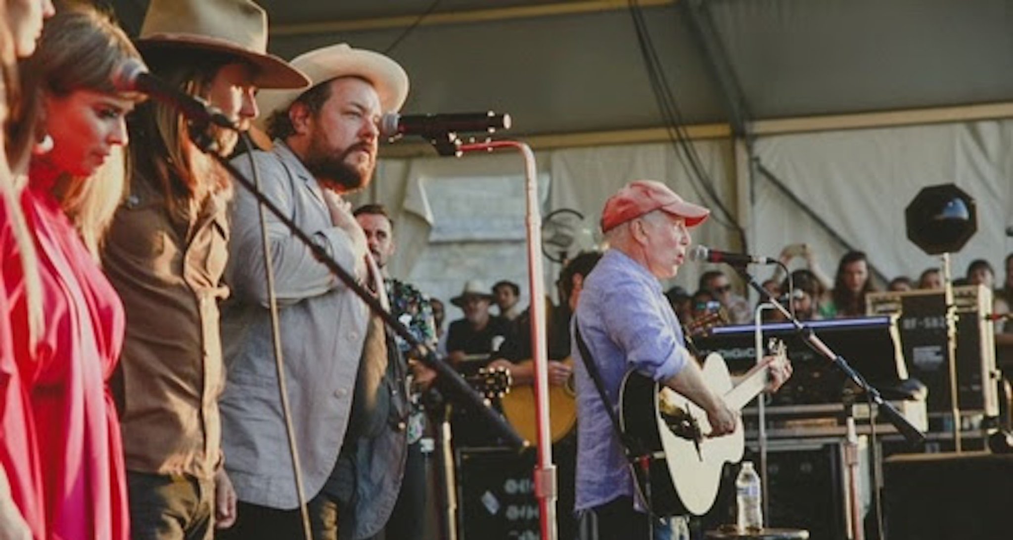 Watch Paul Simon Play Newport Folk Festival For First Time During Nathaniel Rateliff's Set