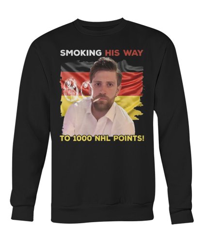 Oilers Leon Draisaitl Smoking His Way To 1000 Point Shirt