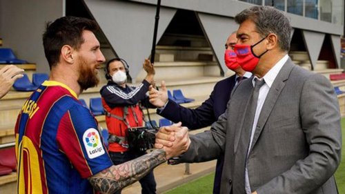 El último servicio de Messi al Barça