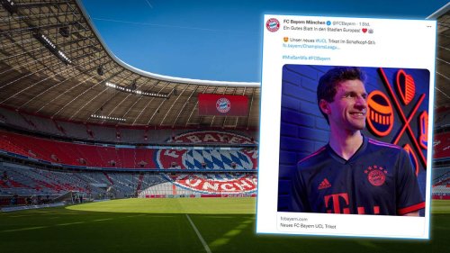 FC Bayern präsentiert neues CL-Trikot: Dunkelgraue Optik in Schafkopf-Design