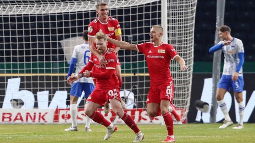 3:2 gegen Hertha: Union stürmt das Olympiastadion und zieht ins Pokal-Viertelfinale