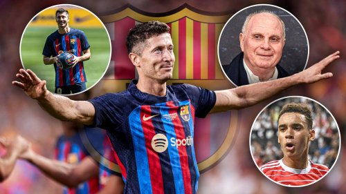 "Will mit Barca alles gewinnen": Lewandowski über Ziele, Hoeneß und Musiala