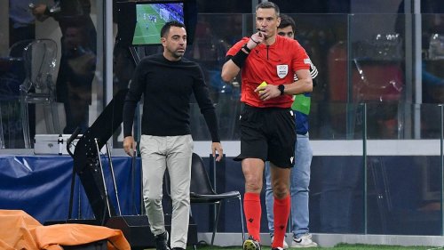 "Angepisst und empört": Barca-Trainer Xavi wütet nach Pleite bei Inter gegen Referee